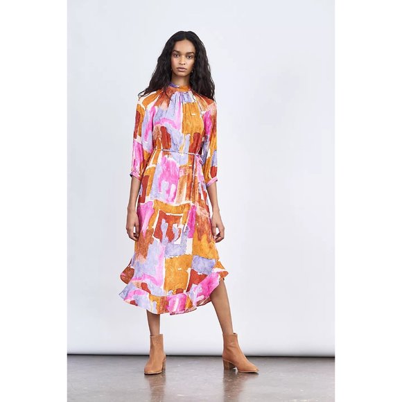 NWT Maeve Jessamine Mock Neck Maxi Dress XS
